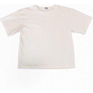 Salty Stitch T-Shirt ecru (Maat: 164) - Effen - Halslijn: Ronde hals,