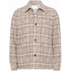 Seven Dials Overshirt beige (Maat: S) - Ruit
