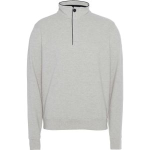 Baileys Heren trui met rits ecru (Maat: 3XL) - Halslijn: Opstaande kraag met rits,