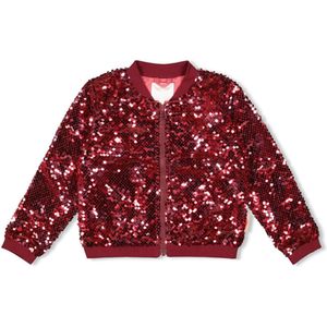 Jubel Vest bordeaux (Maat: 116) - Glitter