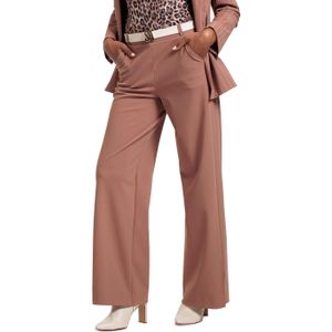 Studio Anneloes Naomi bonded trousers bruin (Maat: M)