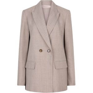 Esqualo Dames blazer beige (Maat: 36) - Effen