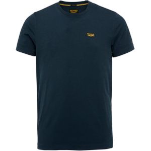 PME Legend T-shirt blauw (Maat: S) - Effen - Halslijn: Ronde hals,