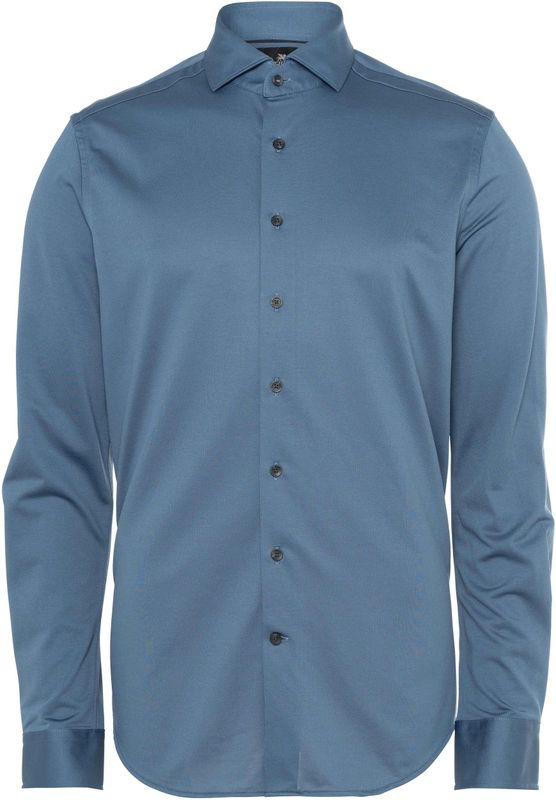 Vanguard - Heren Overhemd - Blauw - Lange Mouw - Effen