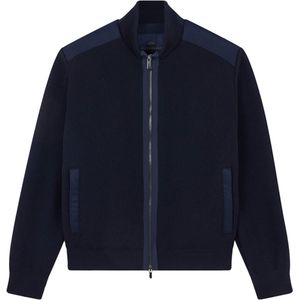 Paul & Shark Heren vest blauw (Maat: L) - Halslijn: Opstaande kraag,