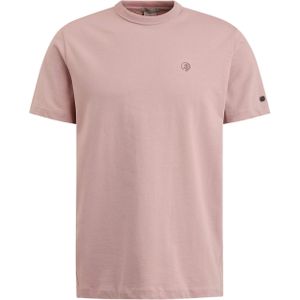 Cast Iron T-shirt roze (Maat: 3XL) - Effen - Halslijn: Ronde hals,