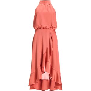 Swing - Jurk - Oranje - Effen - Cocktail Kleid uit Duurzaam Sat