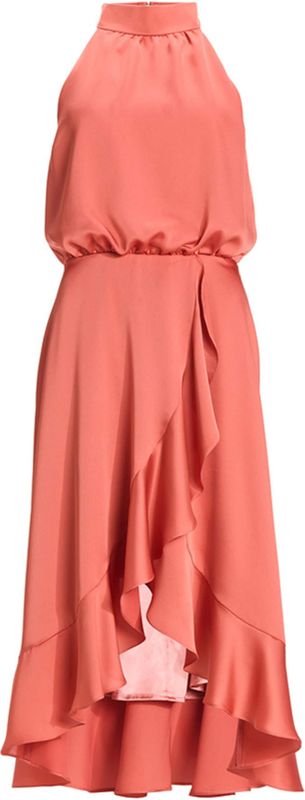 Swing - Jurk - Oranje - Effen - Cocktail Kleid uit Duurzaam Sat