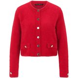 Betty Barclay - Gebreid Vest - Rood - Lange Mouw - Normale Pasvorm