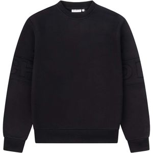 Off The Pitch Heren trui zwart (Maat: L) - Tekst - Halslijn: Ronde hals,