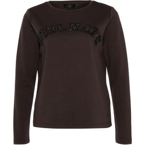 monari Sweatshirt  donkerbruin / zwart