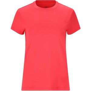 Athlecia Dames t-shirt rood (Maat: 36) - Effen - Halslijn: Ronde hals,