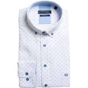 Giordano Overhemd lange mouw wit (Maat: XL)