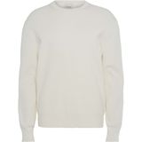 Calvin Klein - LS TXTR CTTN CRWNK - Gebreide Trui - Tofu