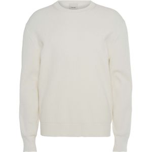 Calvin Klein - LS TXTR CTTN CRWNK - Gebreide Trui - Tofu