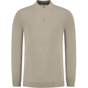 Pure Path Trui beige (Maat: 2XL) - Effen - Halslijn: Kraag,