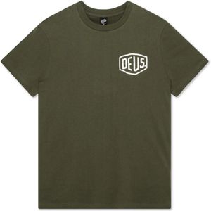 Deus Heren t-shirt groen (Maat: XL) - Tekst - Halslijn: Ronde hals,