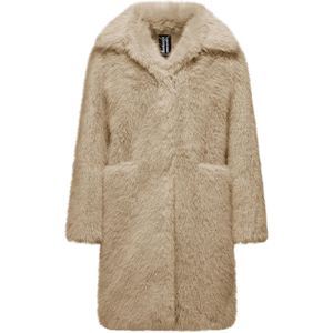 Bomboogie Dames jas beige (Maat: M) - Effen