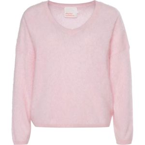 Absolut Cashmere Trui roze (Maat: M) - Effen - Halslijn: V-hals,