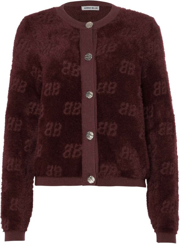 Anna Blue - Vest TweedyB - Bordeaux Rood - Dames