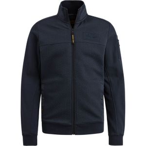 PME Legend Vest blauw (Maat: M) - Effen - Halslijn: Opstaande kraag,