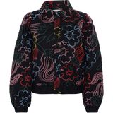 Pom Amsterdam - Autumn Garden - Lichtgewicht Jas - Zwart - Viscose