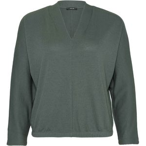 Opus - Top - Donker Groen - Korte Mouw