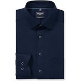 Olymp - Luxor - Overhemd - Donkerblauw - Getailleerd