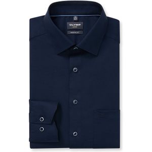 Olymp - Luxor - Overhemd - Donkerblauw - Getailleerd