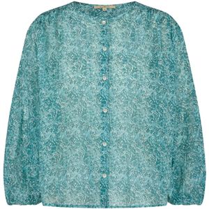 Circle Of Trust Blouse blauw (Maat: XS) - Halslijn: Ronde hals,