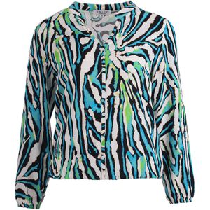 Enjoy Blouse blauw (Maat: 2XL) - Halslijn: V-hals,