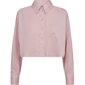 Co'Couture Blouse roze (Maat: M) - Effen - Halslijn: Kraag,