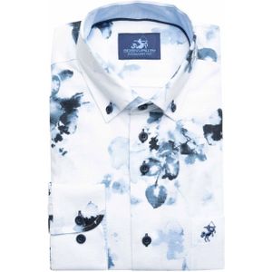 Eden Valley Overhemd lange mouw blauw (Maat: M)