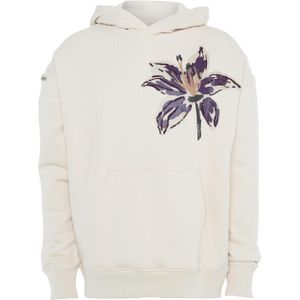 Aeden Heren hoodie beige (Maat: XL) - Fotoprint - Halslijn: Capuchon,