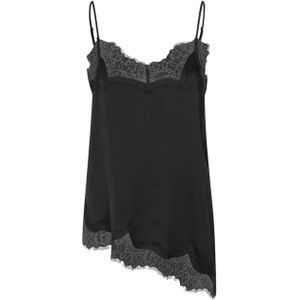 Second Female Dames top zwart (Maat: XS) - Effen - Halslijn: V-hals,