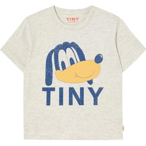 TINYCOTTONS T-shirt grijs (Maat: 104) - TekstFotoprint - Halslijn: Ronde hals,