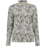 Bloomings - Top Ruffle Allover - Zwart - Peplum Tops