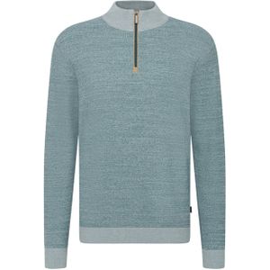 Bugatti Trui groen (Maat: XL) - Mélange - Halslijn: Opstaande kraag met rits,