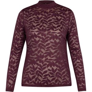 Studio Anneloes Top paars (Maat: XL) - Halslijn: Opstaande kraag,