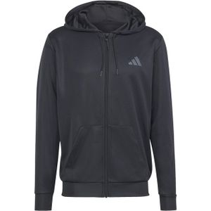 Adidas Vest zwart (Maat: S) - Effen - Halslijn: Capuchon,
