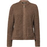 Frank Walder - Dames Vest - Bruin - Opstaande Kraag - NOSStrick