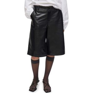 Rouge Edit ROUCELIA RW LEATHER COLOTTES bermuda zwart (Maat: 36) - Effen