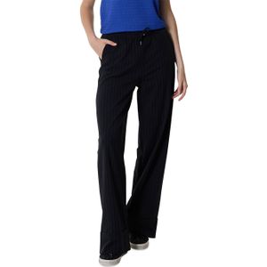 &Co Woman - PERFAITE STRIPE TRAVEL - Broek - Zwart - Streep