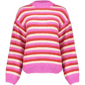 Geisha - Loose Knit Stripes - Trui - Pink
