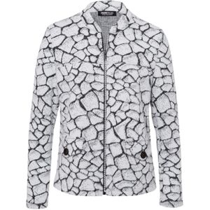 Frank Walder Dames vest grijs (Maat: 42) - Halslijn: Opstaande kraag,