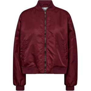 Co'Couture - Libby Bomber Jacket - Rood - Dames - Polyamide