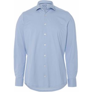 Pure Heren overhemd lange mouw blauw (Maat: 44) - Effen