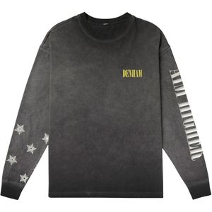 Denham Longsleeve grijs (Maat: 2XL) - TekstFotoprint - Halslijn: Ronde hals,