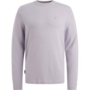 Cast Iron Heren trui paars (Maat: S) - Effen - Halslijn: Ronde hals,