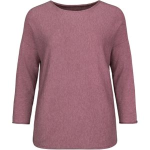 Bianca - Trui - Roze - Mélange - Ronde Halslijn